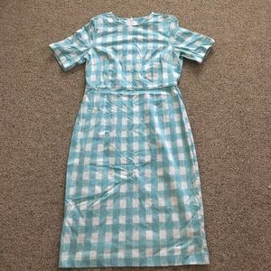 ASOS pastel gingham dress